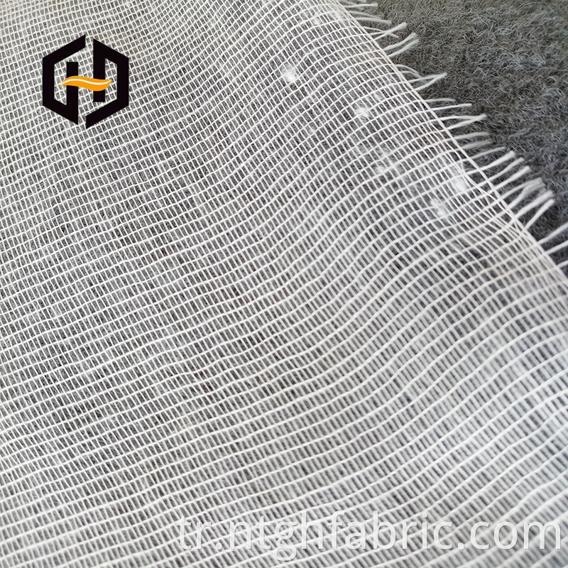 Polyester cotton blended mesh scrim fabric